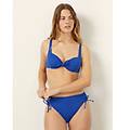 slip del costume in fish tale con fianchi laterali alti essentials / blu elettrico / 4 blu