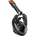 maschera integrale da snorkeling nera taglia l/xl mad wave