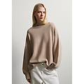 - maglione beige in misto lana oversize donna beige chiaro taglia xs