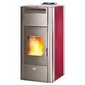 - termostufa a pellet con struttura in acciaio 21 96 kw riscaldamento queen idro 24 bordeaux