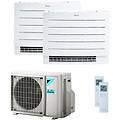 condizionatore perfera floor dual split 12000+18000 btu inverter a+++ wifi unità esterna 5 0