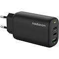 caricabatterie rapido usb-c 65w nero per smartphone tablet