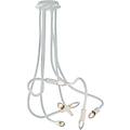 luce ambiente design sospensione lover braccia flessibili 6 luci bianco