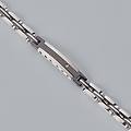 bracciale man code acciaio bicolore bianco / nero cubic zirconia collezione man code bicolore bianco