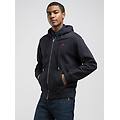 felpa full-zip con logo
