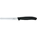 coltello seghettato swiss classic lunghezza lama 11 cm 22 cm (l) argento/nero