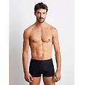 boxer in jersey di cotone elasticizzato in tinta unita classica superior cotton / nero / 5 nero