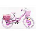 sch pink love 20 bicicletta bambina con accessori f. lli