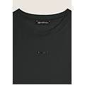 t-shirt corta in jersey con maniche effetto seta nero donna medium
