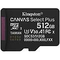 scheda microsd canvas select plus gen3 512gb 150mb/s a1 uhs-i u3 v30