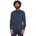 camicia classica da uomo blu