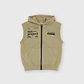gilet aperto in jersey pesante con cappuccio da bambino beige taglia 36m