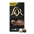 l'or 40 capsule espresso forza nespresso in alluminio