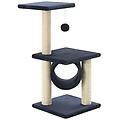 - albero per gatti con tiragraffi in sisal 65 cm blu scuro