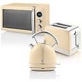 - set per la colazione bollitore 1 8 l tostapane 2 fette microonde 20 l colore crema