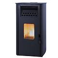 stufa a pellet ad aria carla air 10 kw avorio o bordeaux
