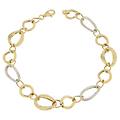 bracciale donna oro giallo bianco gl100780