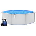 - piscina con pompa filtro a sabbia 460x120 cm