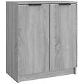 - scarpiera grigio sonoma 59x35x70 cm in legno multistrato