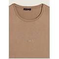 t-shirt donna manica lunga con scritta e strass chanterelle donna extra large
