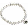 bracciale di perle donna argento 925 gioiello yel301-s3