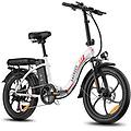 bicicletta elettrica f20 250w 36v 18ah 20 pollici bianco