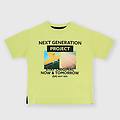 t-shirt in jersey da bambino giallo taglia 12
