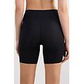 pantaloncino senza cuciture in cotone taglio vivo donna nero taglia xl