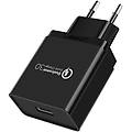 usb-a qc 3. 0 18w caricatore da parete eu nero