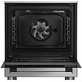 cucina gas forno elettrico h6g5lmx acciaio inox