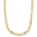 collana uomo in oro giallo e bianco 803321732381