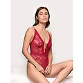 body in pizzo rosso xmas jolly / rubino / s rubino