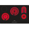 et801fcp1d piano cottura nero acciaio inossidabile da incasso ceramica 4 fornello(i) (et801fcp1d)
