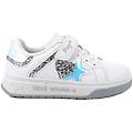 sneakers da bambina bianco con strap taglia 32