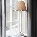 lampada da tavolo lottie jasmine lino beige/bianco sporco ø21cm
