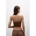 bustier a fascia giada in seta donna naturale taglia 2c