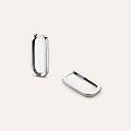 orecchini a cerchio silver collection argento collezione silver collection bianco