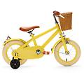 retro 12 pollici giallo – bicicletta per bambini con cestino