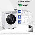 ww90db8u95gh lavatrice caricamento frontale 9 kg 1400 giri/min bianco