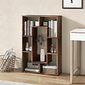 libreria geometrica a 7 cubi con dispositivo anti ribaltamento scaffale aperto moderno per soggiorno