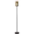 lampada da terra ventotto nero/oro altezza 165 cm metallo/vetro