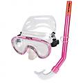 maschera e boccaglio marina slt + z rosa per bambini rosa
