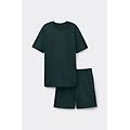 pigiama corto in cotone superior uomo verde taglia xxl
