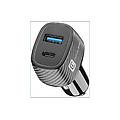 caricabatteria auto multicarica auto 2 porte da 32w nero