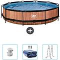 - piscina fuori terra in giro 360x360x76 cm bruin include accessori coordinati cb95