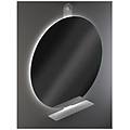 - specchio con mensola in acciaio inox art. xo 50f led. 17 serie la progetto x-tra