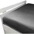 lenzuolo inferiore brera precious sateen in raso di cotone fumo