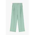 pantaloni ampi con vita alta
