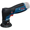 bosch levigatrice rotorbitale a batteria gex 12v-77 professional con orbita 2 5 mm e platorello