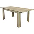 milanihome. it tavolo da pranzo allungabile di design cm 90 l x 140 p x 78 hdi pino chiaro 140 x 78
